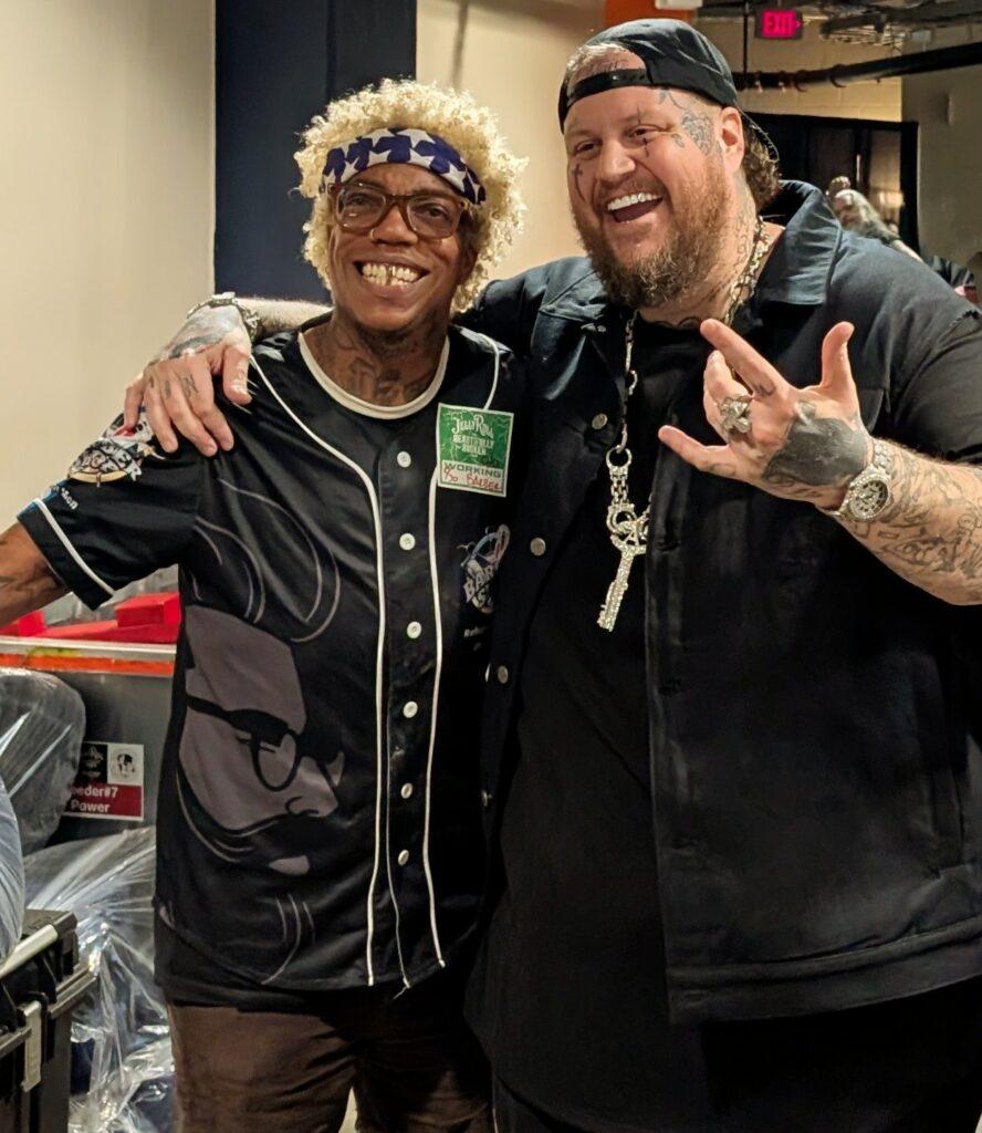 Dot Reid from Refuge4Men with singer Jelly Roll